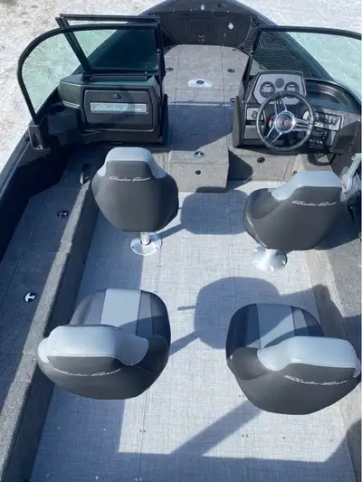 Max HP: 150 HP Length Overall: 18 ft. 8 in. (5.7 m) Beam: 95 in. (2.4 m) Dry Weight: 1,410 lb. (640...