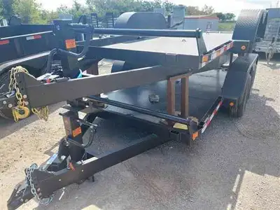 2025 Canada Trailer SL 6x12-10k 5 ton scissor lift float. Features 5200lb axles, 15 deck height, ext...