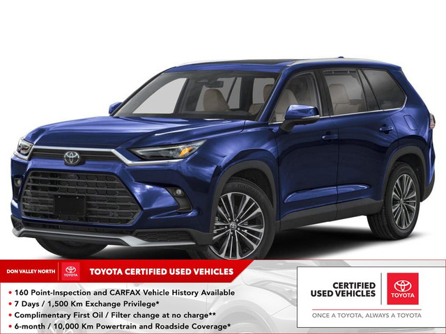 2024 Toyota Grand Highlander Hybrid Platinum INCOMING | PLATI... in Cars & Trucks in City of Toronto