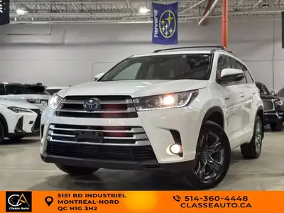2018 Toyota Highlander Hybrid Limited/AWD/7PASS/AC/CUIR/TOIT/GPS/CAMERA/BLUETOOTH/AUCUN ACCIDENT !!!...