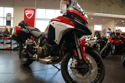 2023 Ducati Multistrada V4 S Ducati Red - Spoked Wheels MSRP $31,195++ Equipped: Radar + Spoke Wheel...