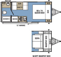  2022 COACHMEN CLIPPER ULTRA-LITE 17FQ