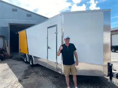 For sale is a Tow Tek Trailers 8.5 x 24' Drive on /Drive off car trailer / Cargo trailer/snowmobile...