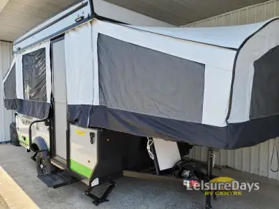 Viking LS Series 2107LS folding pop-up camper highlights: Queen Tent Beds Gaucho Sofas Refrigerator/...