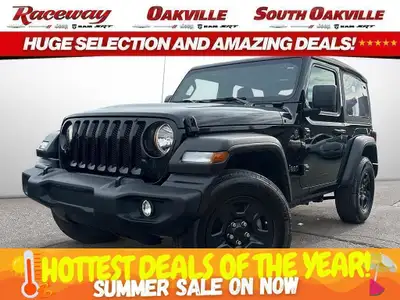 2022 JEEP WRANGLER 4X4 Black Exterior Black Cloth Bucket Seats 2L Turbo Engine Dual zone A/C Cruise...