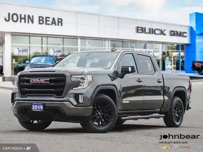 2019 GMC Sierra 1500 Elevation ONE OWNER | CLEAN CARFAX 8-Speed Automatic, 4WD, Jet Black Cloth, 12-...