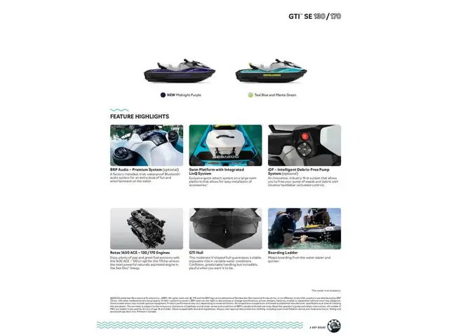 2025 Sea-Doo GTI SE 170 AUDIO in Personal Watercraft in Winnipeg - Image 4