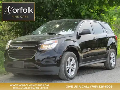 2017 Chevrolet Equinox 76,920 KM - Low Mileage! 2.4L, Automatic transmission, Gas Heated cloth seats...