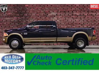 **MECHANICALLY CERTIFIED** 216,337 KM This 2014 Ram 3500 4x4 Crew Cab Longhorn Dually is powered by...