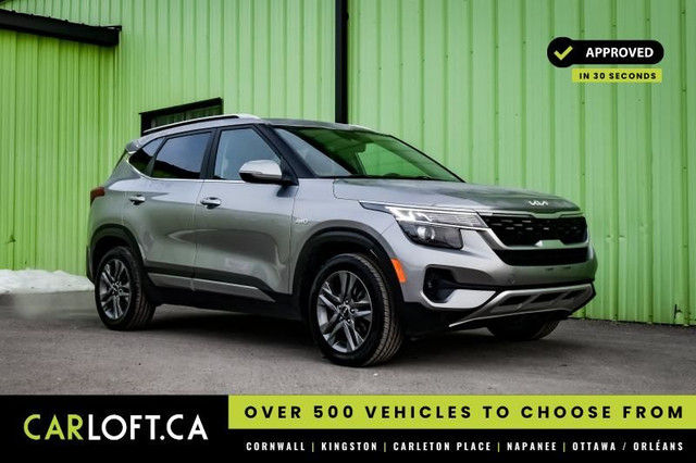 2022 Kia Seltos EX • SUNROOF • HEATED LEATHER • APPLE CARPLAY in Cars & Trucks in Cornwall