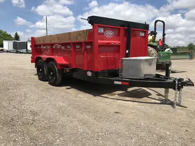 ACTION SERIES 6' X 12' DUMP TRAILER WITH 5 TON GVWR, WOOD EXTENSIONS AND TARP KIT! Handcrafted with...