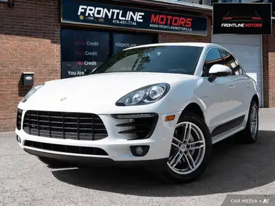 2015 Porsche Macan S - One Owner - Accident-Free! White on Black-Saddle Brown Two-Tone Leather Inter...