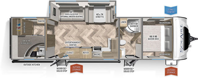 2022 Palomino SolAire Ultra Lite 315 DQBH in Travel Trailers & Campers in Edmonton - Image 2