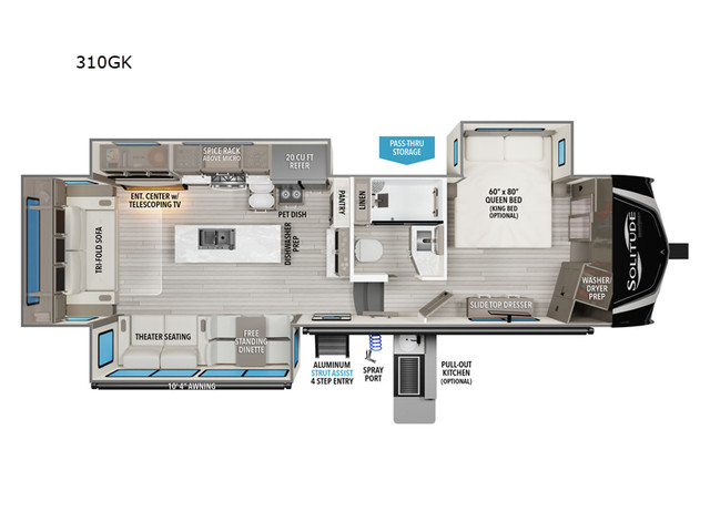 2025 Grand Design Solitude 310GK in Travel Trailers & Campers in Hamilton - Image 3