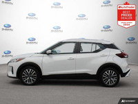 New Price! White 2023 Nissan Kicks SV FWD CVT with Xtronic 1.6L 4-Cylinder DOHC 16V APPLE CAR PLAY,... (image 1)