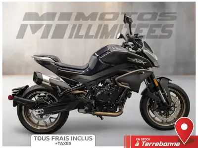 CF MOTO 800 NK 2024 Noir 9823 km au compteur. Motos Illimitées Terrebonne. Prix de vente inclus les...