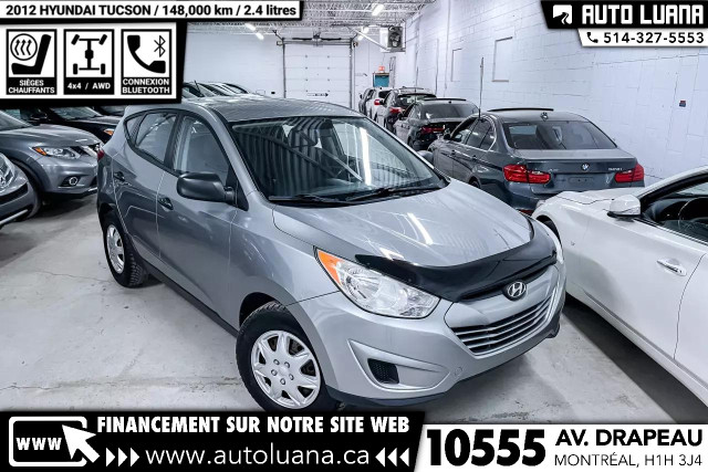 2012 HYUNDAI Tucson GL AWD/BLUETOOTH/SIEGE CHAUFFANT/148,000km in Cars & Trucks in City of Montréal - Image 2