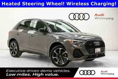 This Audi Q3 delivers a Intercooled Turbo Regular Unleaded I-4 2.0 L/121 engine powering this Automa...