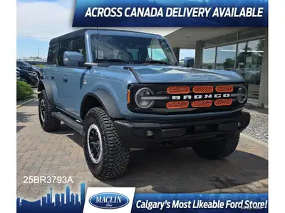 2024 FORD BRONCO OUTER BANKS 2.7L ECOBOOST V6 10 SPEED AUTOMATIC EQUIPMENT GROUP 314A OUTER BANKS SE...