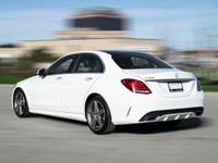 2015 Mercedes Benz C-300 AMG PKG White Exterior on Black Interior comes with Navigation and Back up... (image 4)