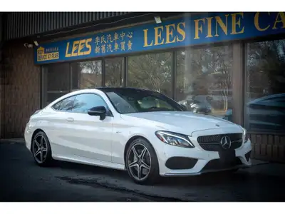 2017 Mercedes-Benz C43 AMG 4MATIC Coupe C43 AMG 2-door coupe. Less than 40,000 kilometers from new....