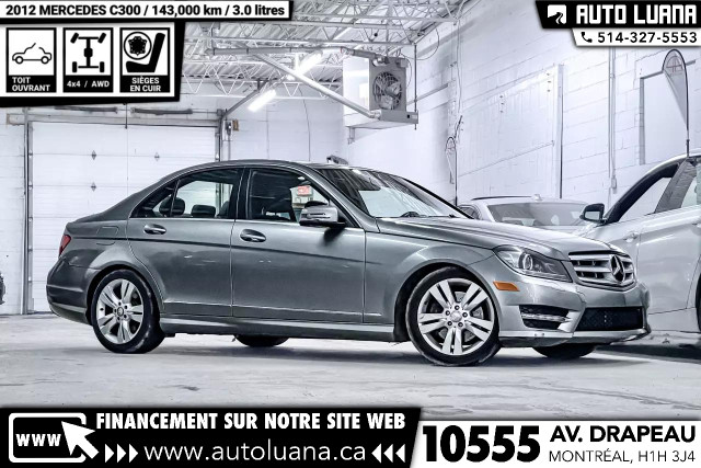 2012 MERCEDES-BENZ C-Class C300 AWD/TOIT/CUIR/BLUETOOTH/MAGS in Cars & Trucks in City of Montréal