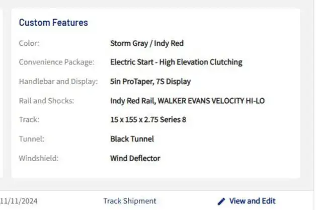 2025 Polaris RMK KHAOS 155 850 Storm Gray Indy Red in Snowmobiles in Edmonton - Image 3