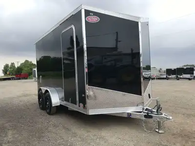 LEGACY SERIES ALL ALUMINUM FRAME 7' X 14' TANDEM AXLE CARGO W/ BARN DOORS AND POLYCORE PANEL UPGRADE...