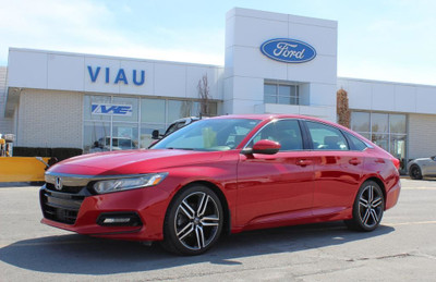  2018 HONDA ACCORD SPORT 1.5L CUIR TOIT DÉMARREUR SIÈGES CHAUFFA