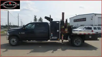 2013 RAM 4500HD CREW CAB WITH FASSI F65A BOOM PICKER CRANE TRUCK AMVIC Licensed Dealership Financing...