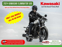 2024 KAWASAKI ELIMINATOR 500 - Only $46 weekly all in