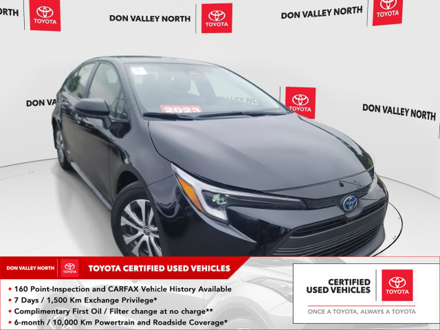 2023 Toyota Corolla Hybrid LE CERTIFIED | SAFTEY CONNECT in Cars & Trucks in City of Toronto