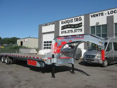 Remorque Fifth wheel Buffalo série 2 essieux 15000 lbs chacune Frein Électro/Hydraulique 2 vérin Hyd...