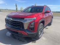 The 2025 Chevrolet Equinox ACTIV, dressed in a bold Radiant Red exterior with a distinctive Maple Su... (image 3)