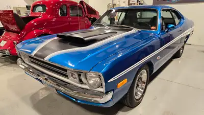 1972 Dodge Demon Sport Coupe. Amazing rotisserie restoration. The bottom of the car looks just as go...