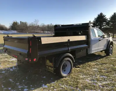 Miska Landscape Dump Bodies - Fully Loaded 11'6in. Contractor Model installed on your cab and chassi...