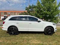 2014 AUDI Q7 3.0L TDI QUATTRO DIESEL. TECHNIK EDITION. S-LINE. MINT CONDITION. PEARL WHITE ON BROWN... (image 3)