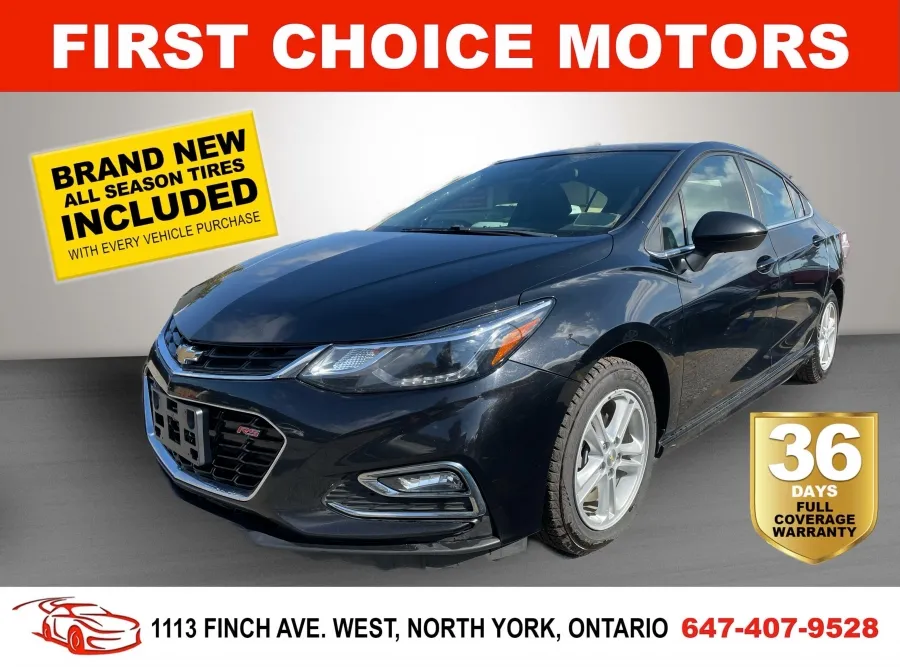 2018 CHEVROLET CRUZE LT ~AUTOMATIC, FULLY CERTIFIED WITH WARRANT