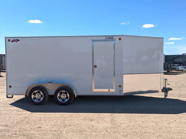 2022 CJAY 7' x 14' TA V-Nose Cargo Trailer Enclosed Cargo in Cargo & Utility Trailers in Swift Current - Image 4
