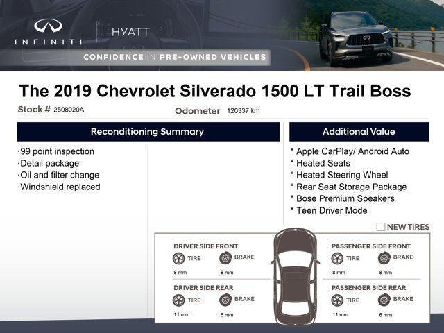 2019 Chevrolet Silverado 1500 LT Trail Boss - Apple CarPlay in Cars & Trucks in Calgary - Image 2