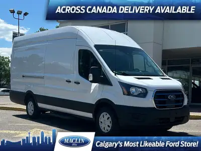 This brand new OXFORD WHITE 2023 FORD E-TRANSIT CARGO VAN is powered by a 5ELECTRIC MOTOR THAT'S PAI...