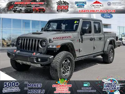 Standing strong, our 2023 Jeep Gladiator Mojave 4X4 with the Cold Weather and Trailer Tow Packages i...
