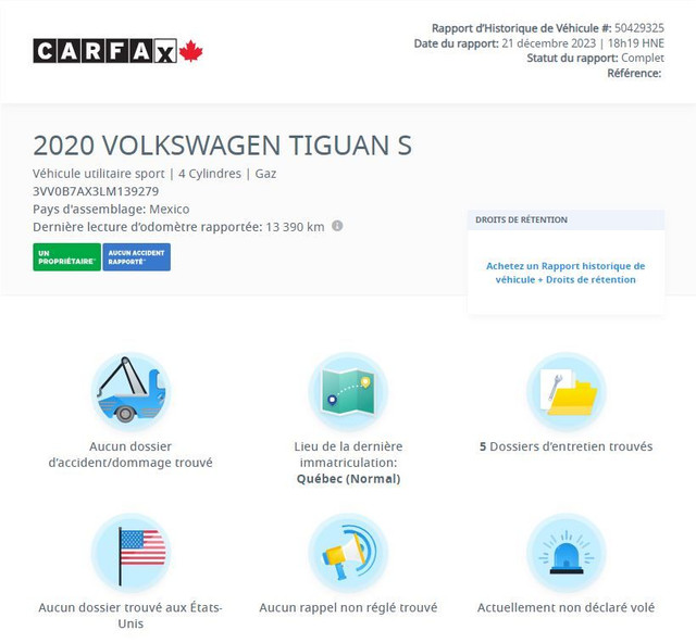 2020 Volkswagen Tiguan Trendline in Cars & Trucks in Laval / North Shore - Image 3