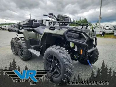 VR Thetford Paiement à partir de 50$/sem. + TX. 2025 Polaris Sportsman 6X6 570 Rabais Polaris: 750$...