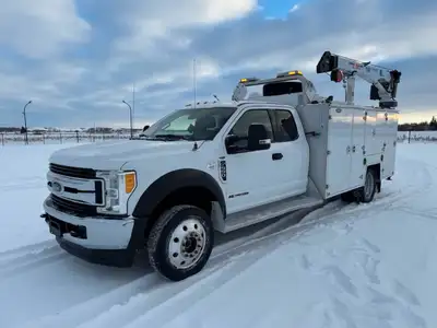 2017 Ford F550 Extended Cab 4x4 Service Truck + 6.7L PowerStroke Diesel + 4x4 W/ AutoMatic Transmiss...