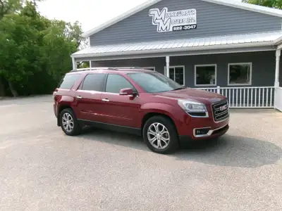 HERE'S A 2015 GMC ACADIA SLT ALL WHEEL DRIVE, LOADED WITH LEATHER, HEATED SEATS, ALL THE OPTIONS, CE...