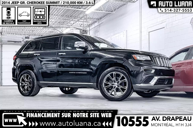 2014 JEEP Grand Cherokee Summit TOIT PANO/SIEGE VENTILE/NAVI/LED in Cars & Trucks in City of Montréal