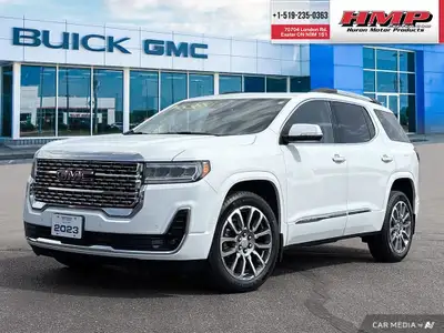 PRE-OWNED 2023 GMC ACADIA DENALI AWD IN SUMMIT WHITE! [Clean vehicle history – 1-Owner – Local Trade...