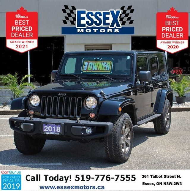 2018 Jeep Wrangler Golden Eagle*Low Ks**4x4*Bluetooth*Two Tops in Cars & Trucks in Windsor Region
