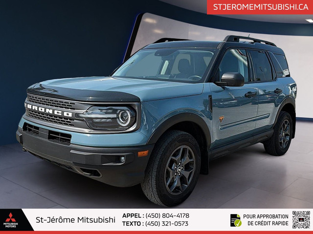 2022 Ford BRONCO SPORT BADLANDS 4X4  APPLE CARPLAY / ANDROID AUT in Cars & Trucks in Laurentides